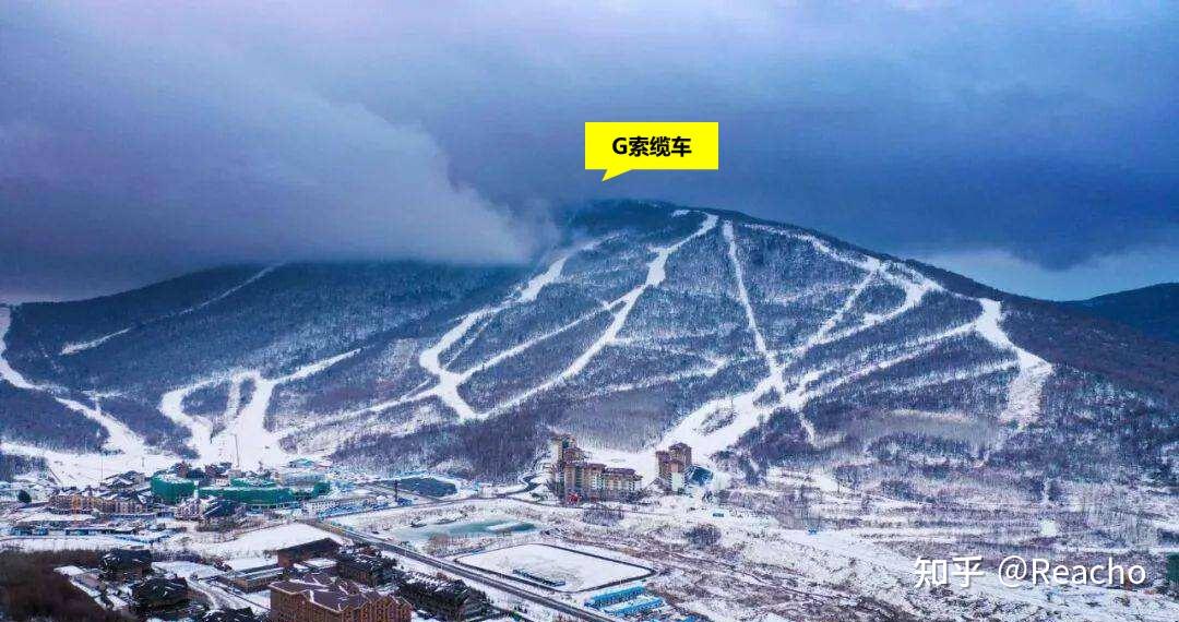 北大湖 雪道图图片