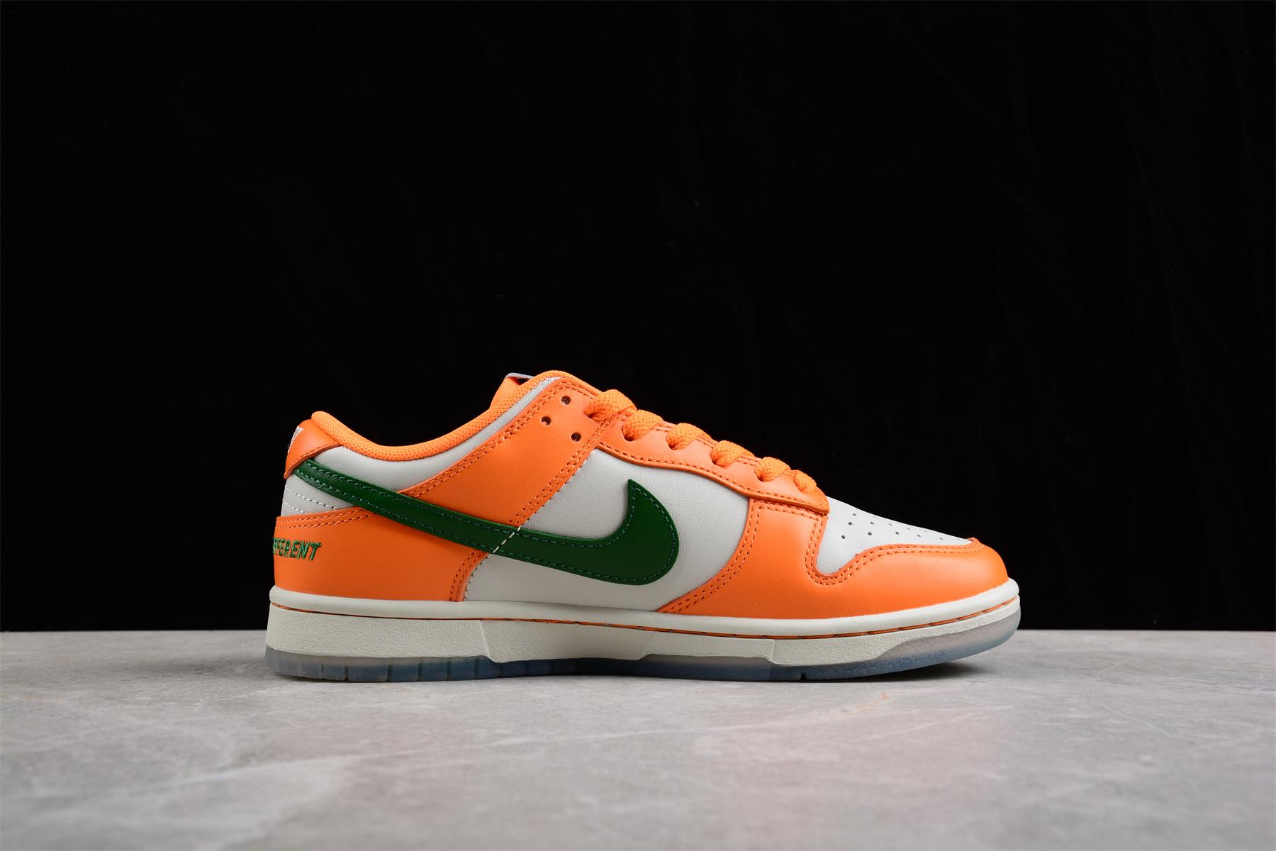 耐克白橙响尾蛇 nike dunk low famu colac 低帮运动鞋