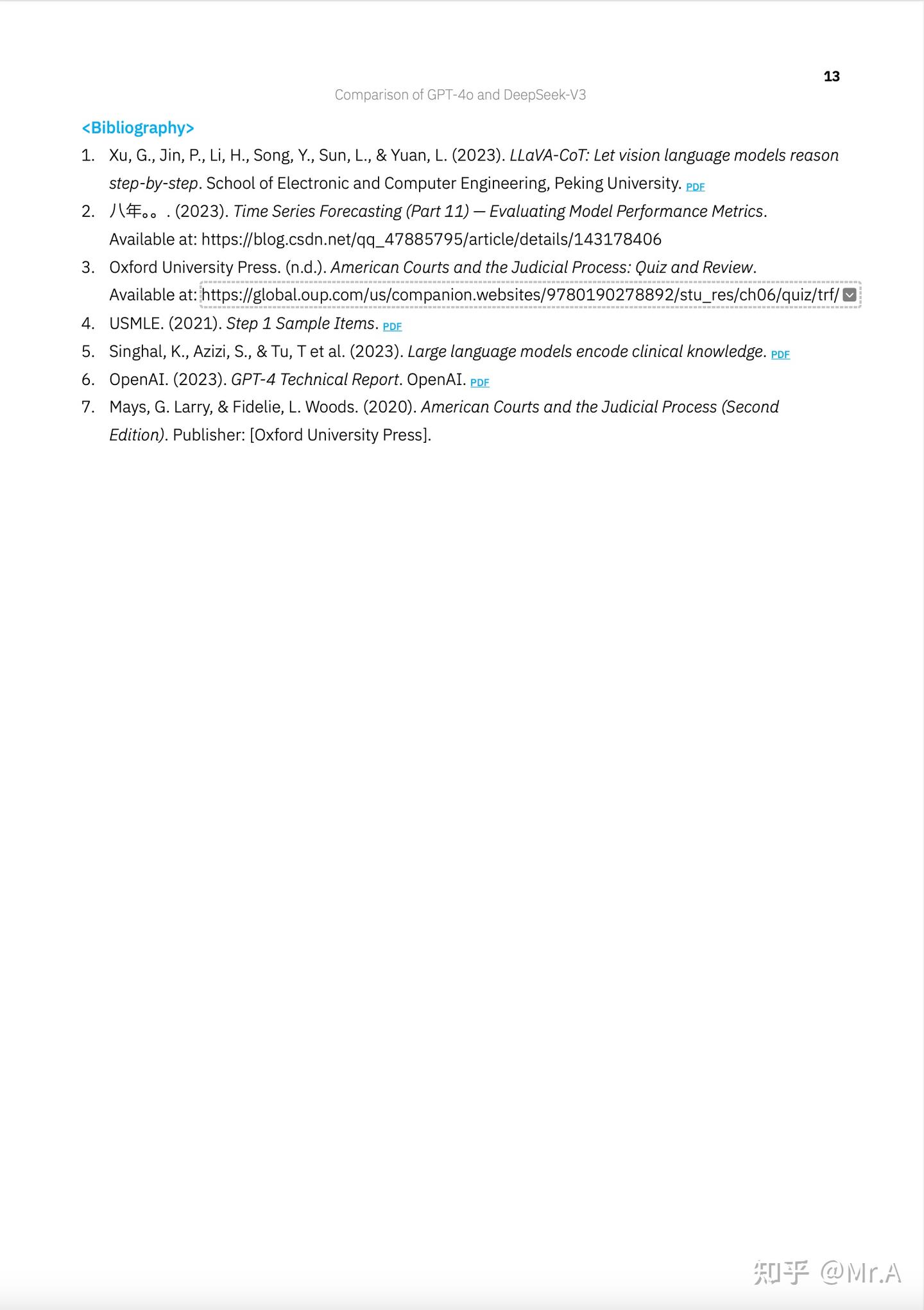 研究报告：The Comparison of Large Language Models GPT-4o and DeepSeek-V3 - 知乎