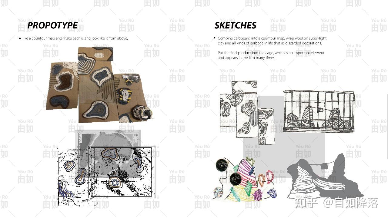 大家可以看下 wang 同学的排版,灵感,模型制作,过程每一步都条理清楚