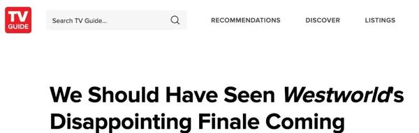 西部世界 大结局遭狂批 跪求德妹不要退出 知乎