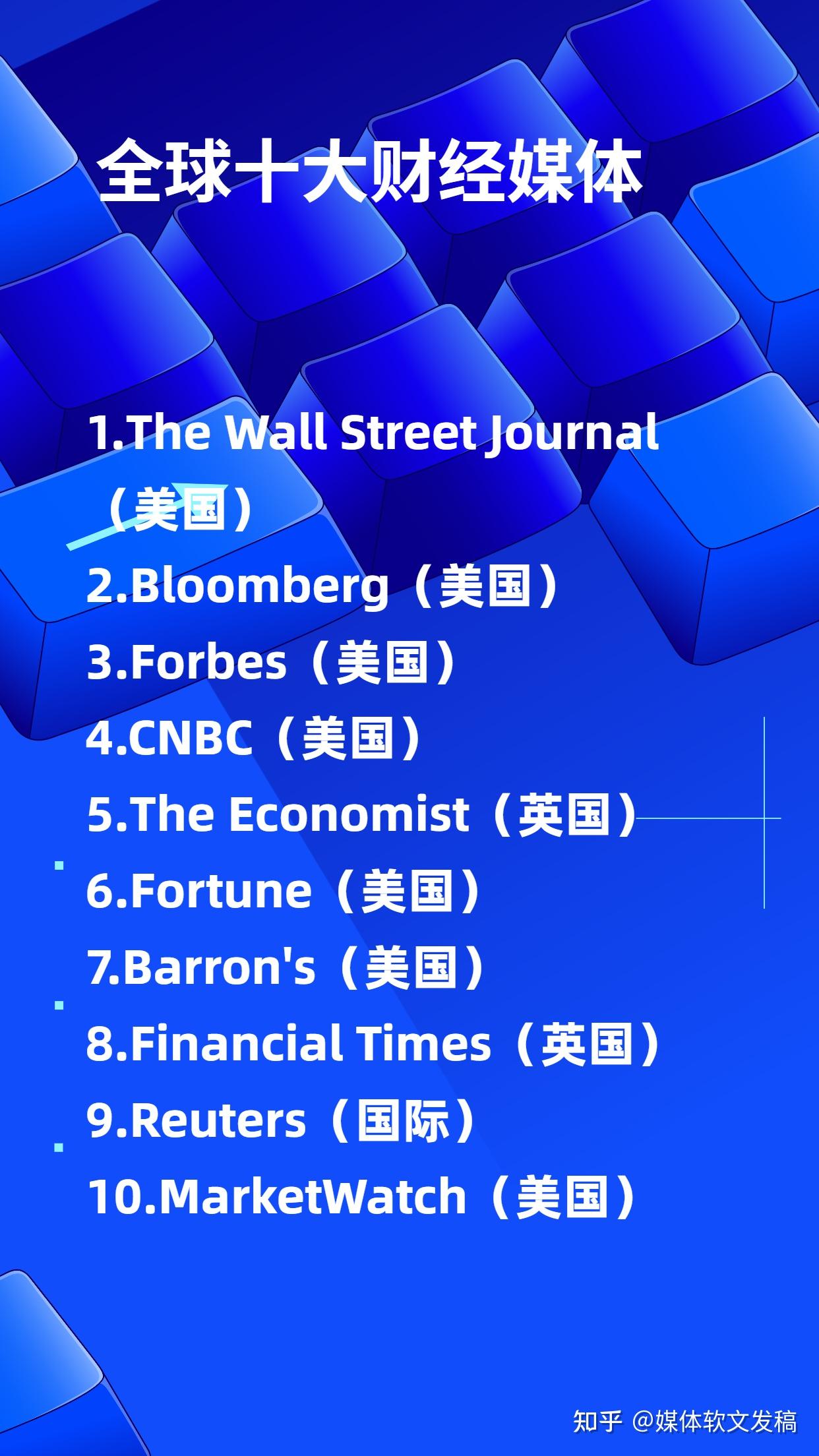 全球排名前十的财经媒体- 知乎