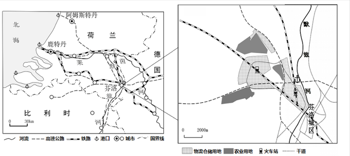 鹿特丹港地图图片