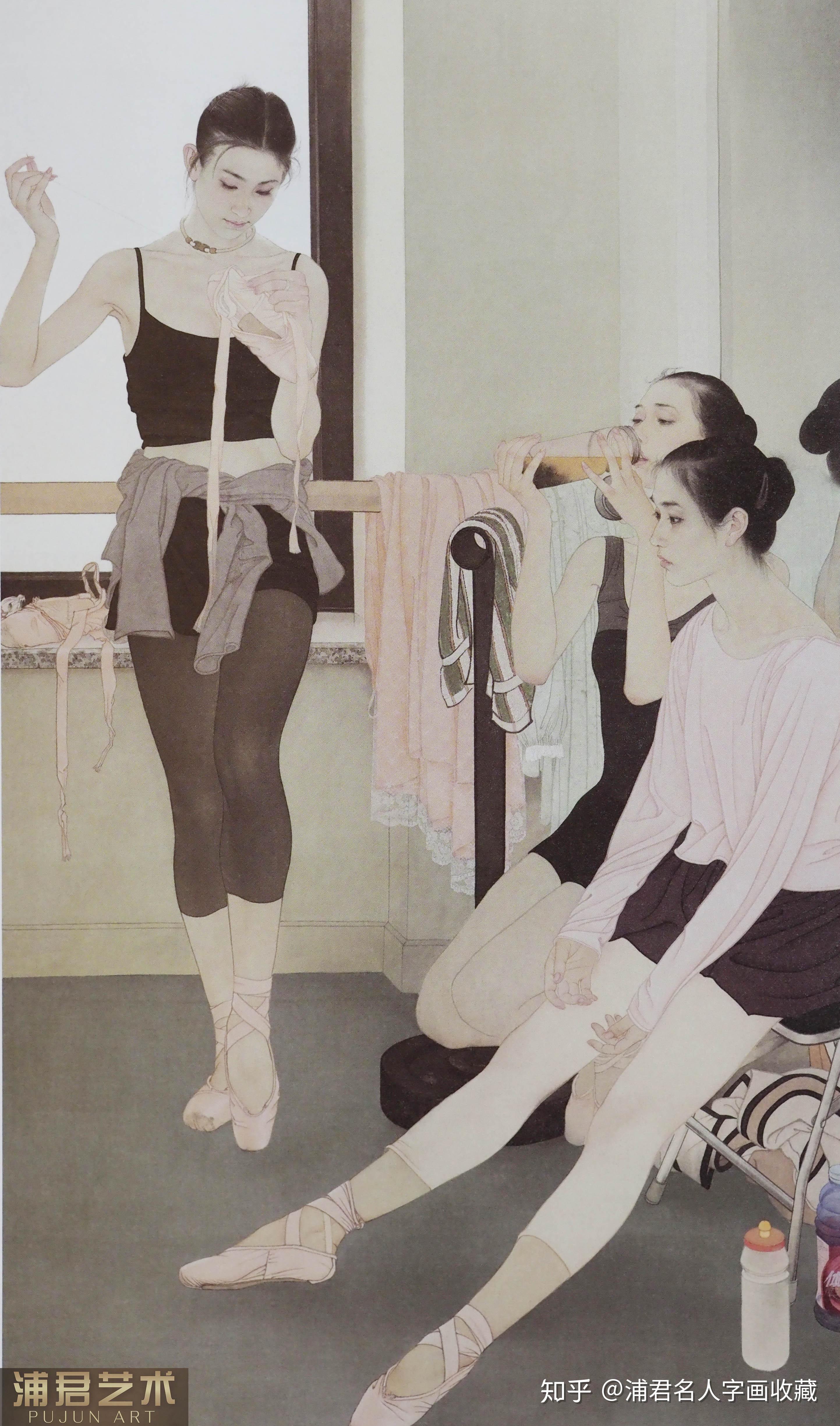 画家何家英工笔人物画作品价格多少钱