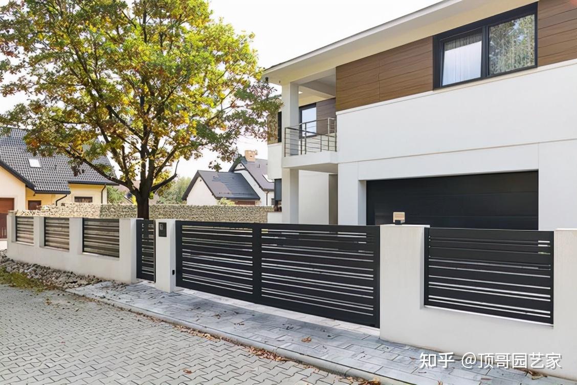 30款现代简约风格围墙案例做法好看又实用做院子就选它