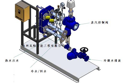 生活熱水用蒸汽換熱站計算和設計