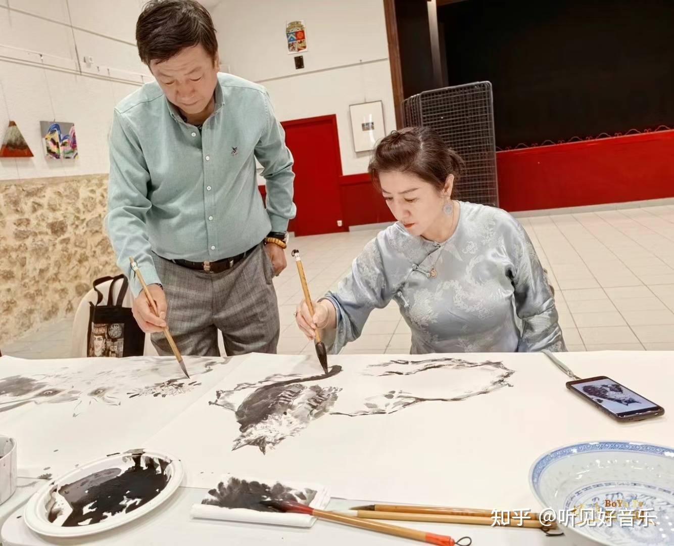 中法建交60周年,中欧艺术对话特展,当代著名画家王渊作为中国艺术家赴