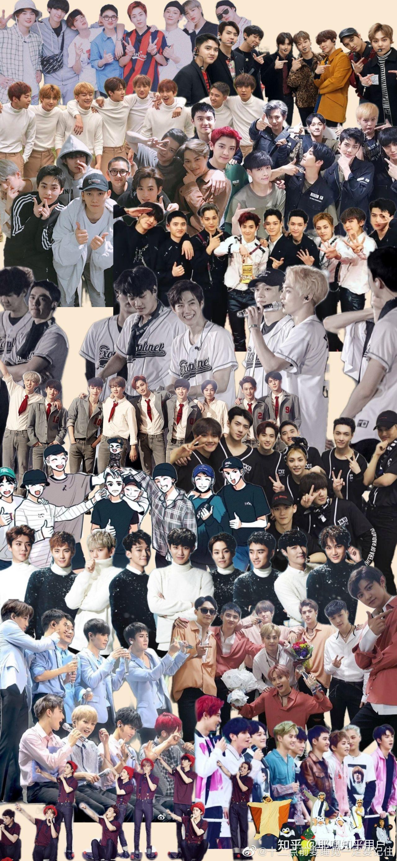 请问有哪些exo合照适合当朋友圈背景的