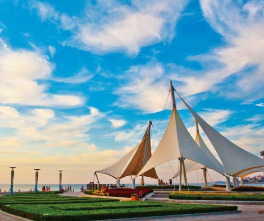 威海必去的景点威海国际海水浴场低音号免费语音导游