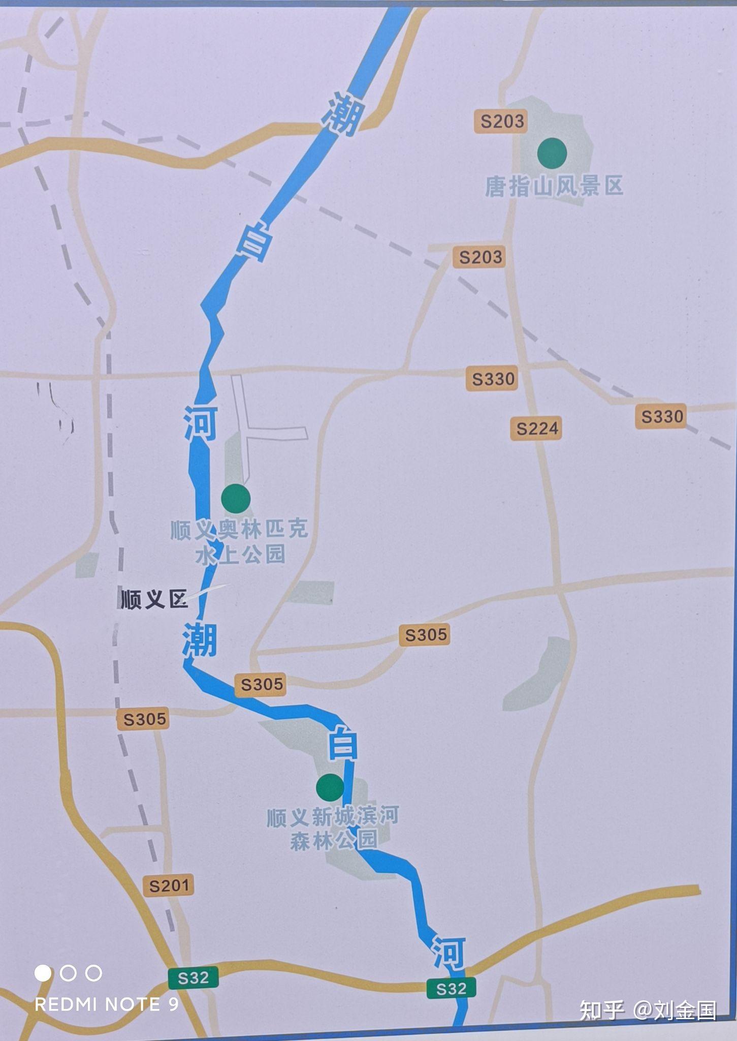 北京潮白河地图图片