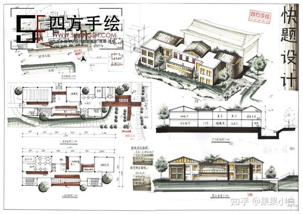 【建筑快题】免费领取500张精品分类建筑快题高清扫描版作品！建筑快题 - 知乎