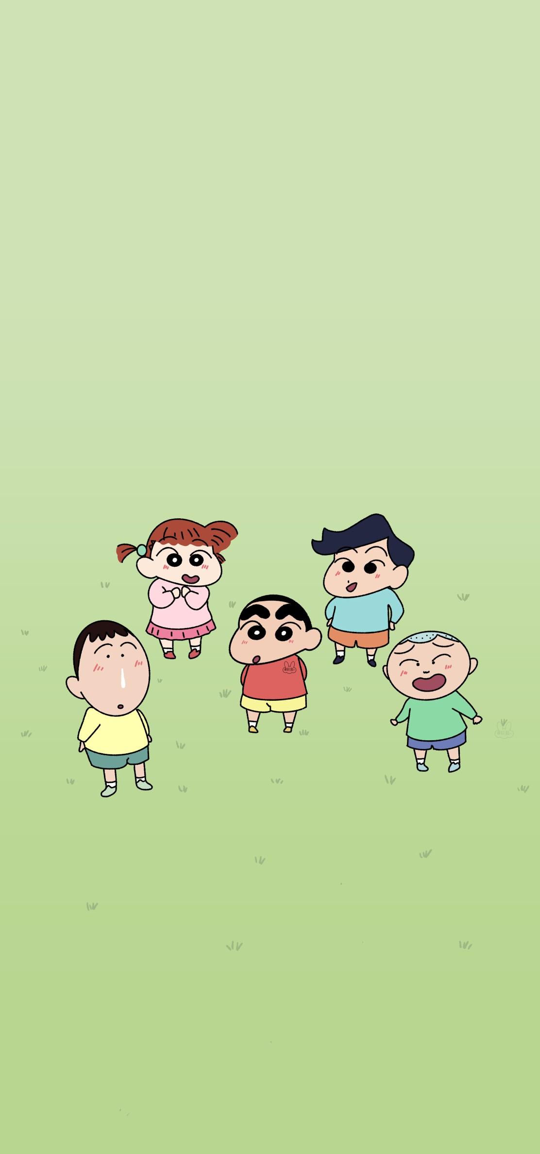 有什有《蜡笔小新》春日部防卫队的壁纸?(清新一点的)? - 知乎
