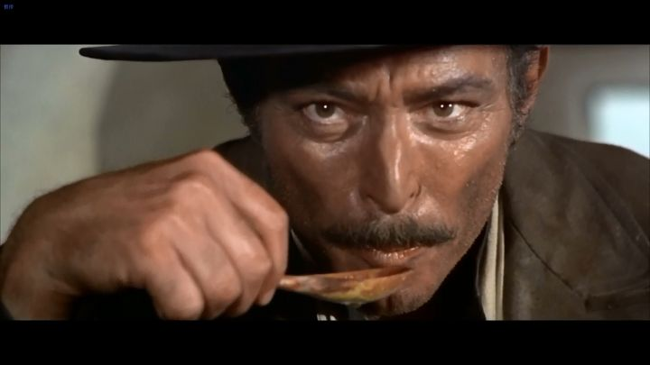 黑煞星致敬昆汀的最爱《黄金三镖客》(1966),眼里闪射大型捕食动物