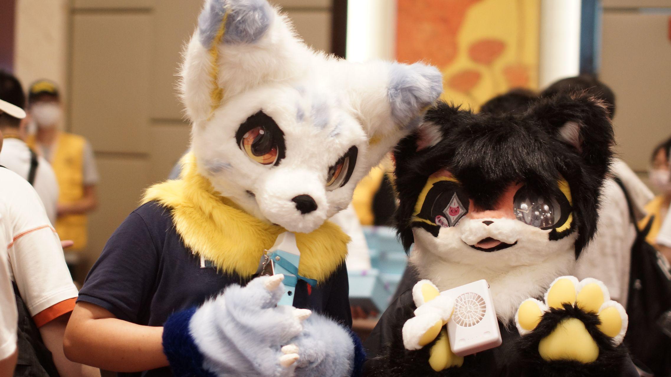 有没有人有好看的或萌的兽装furry图片