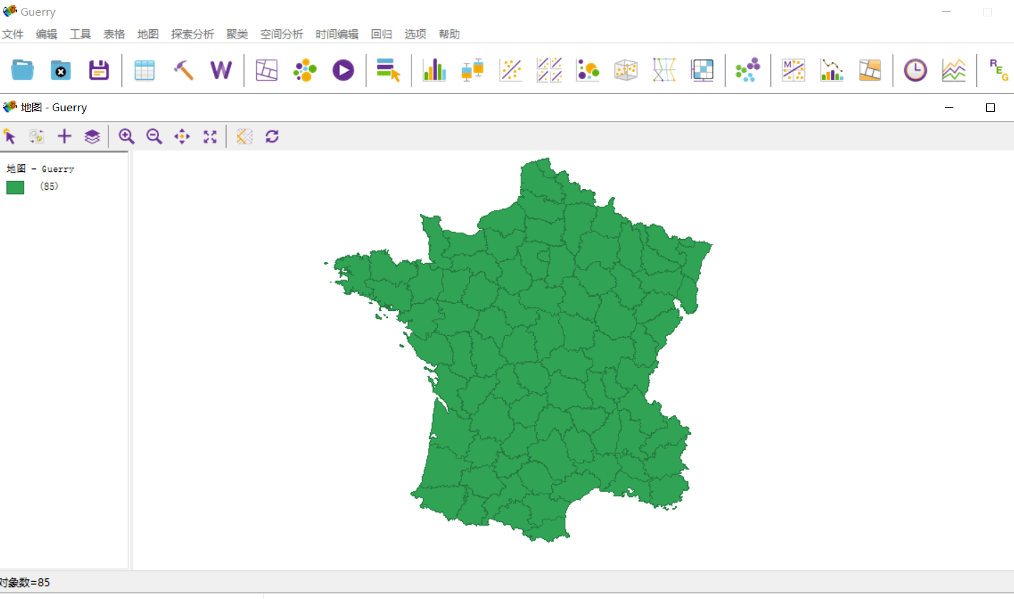 geoda分析1geoda空间相关性分析