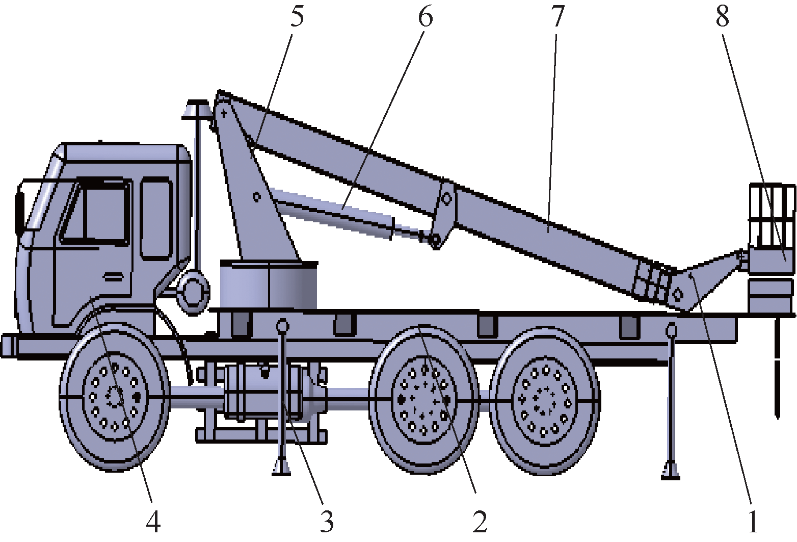 基于adams的伸缩臂式高空作业平台变幅机构铰点优化