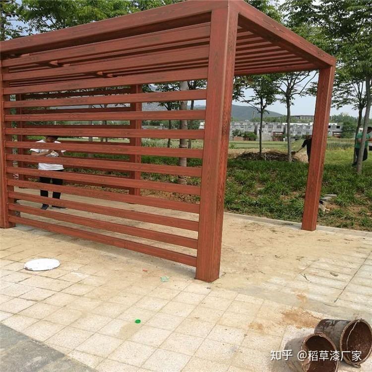 镀锌管上木纹漆怎么刷?钢结构木纹漆施工教学 - 知乎