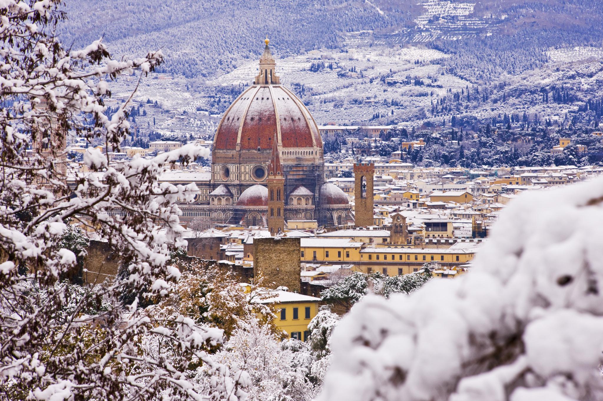 意大利雪景图片