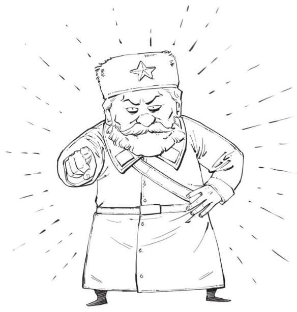 苏联士兵简笔画图片