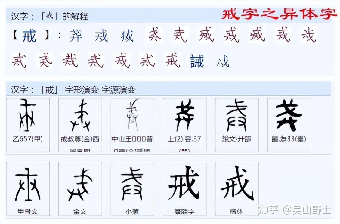 怎样来区别与认识戉、戊、戍、戌、戎、戒、的构成与本义？ - 知乎