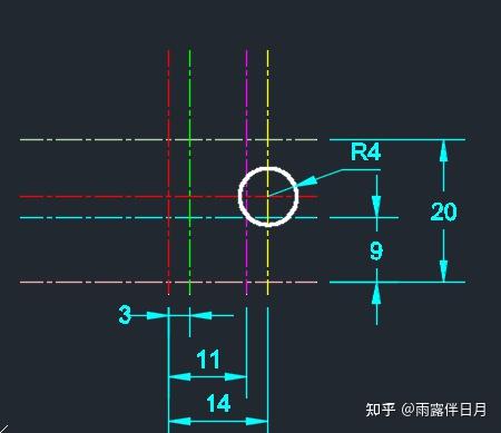 侧平圆中心线图片