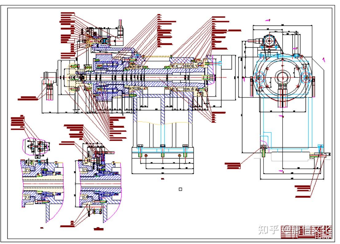 3.3  车铣加工中心床头箱结构分析