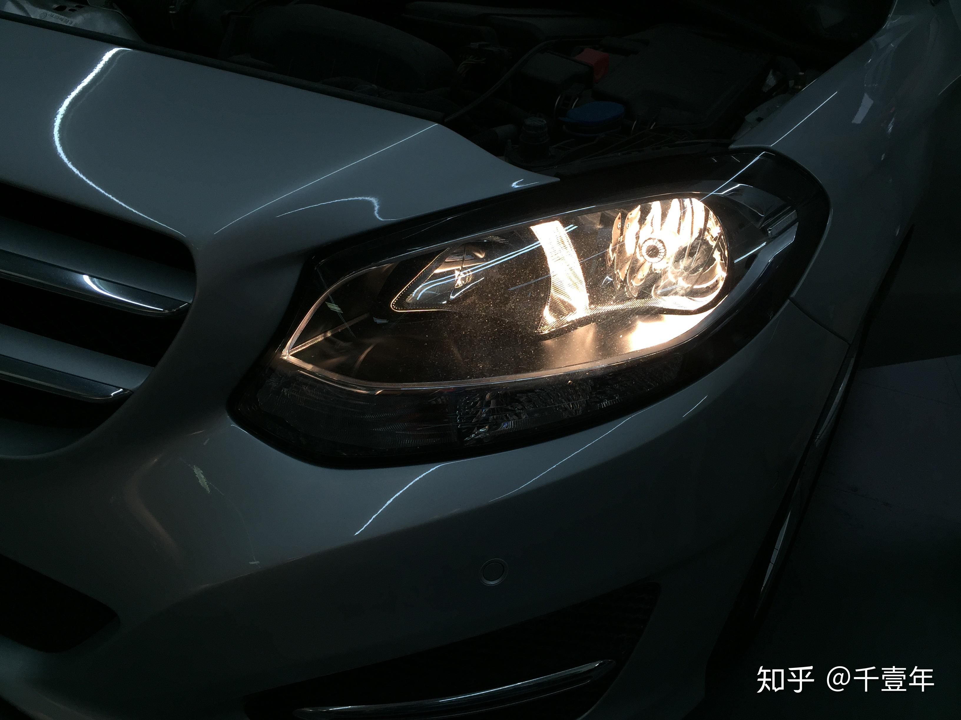 新款梅赛德斯奔驰b级全led大灯卤素灯配置的benzbclass如何更亮