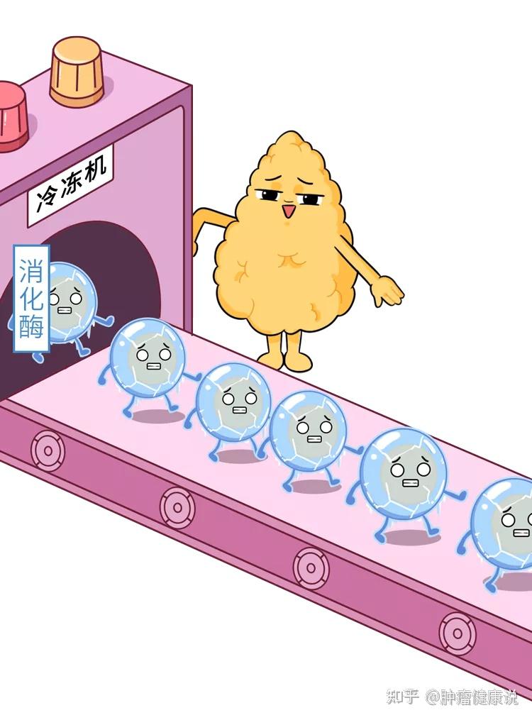 设置成了【冷冻模式】——没有活性把储存在内部的消化酶所以胰腺为了