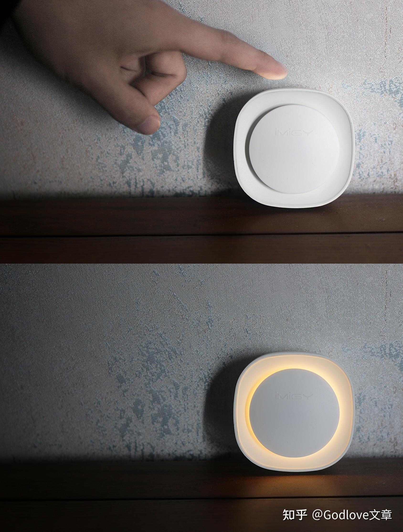 家中贴心温暖的那抹光宜美照明萤火虫智能双感应小夜灯体验