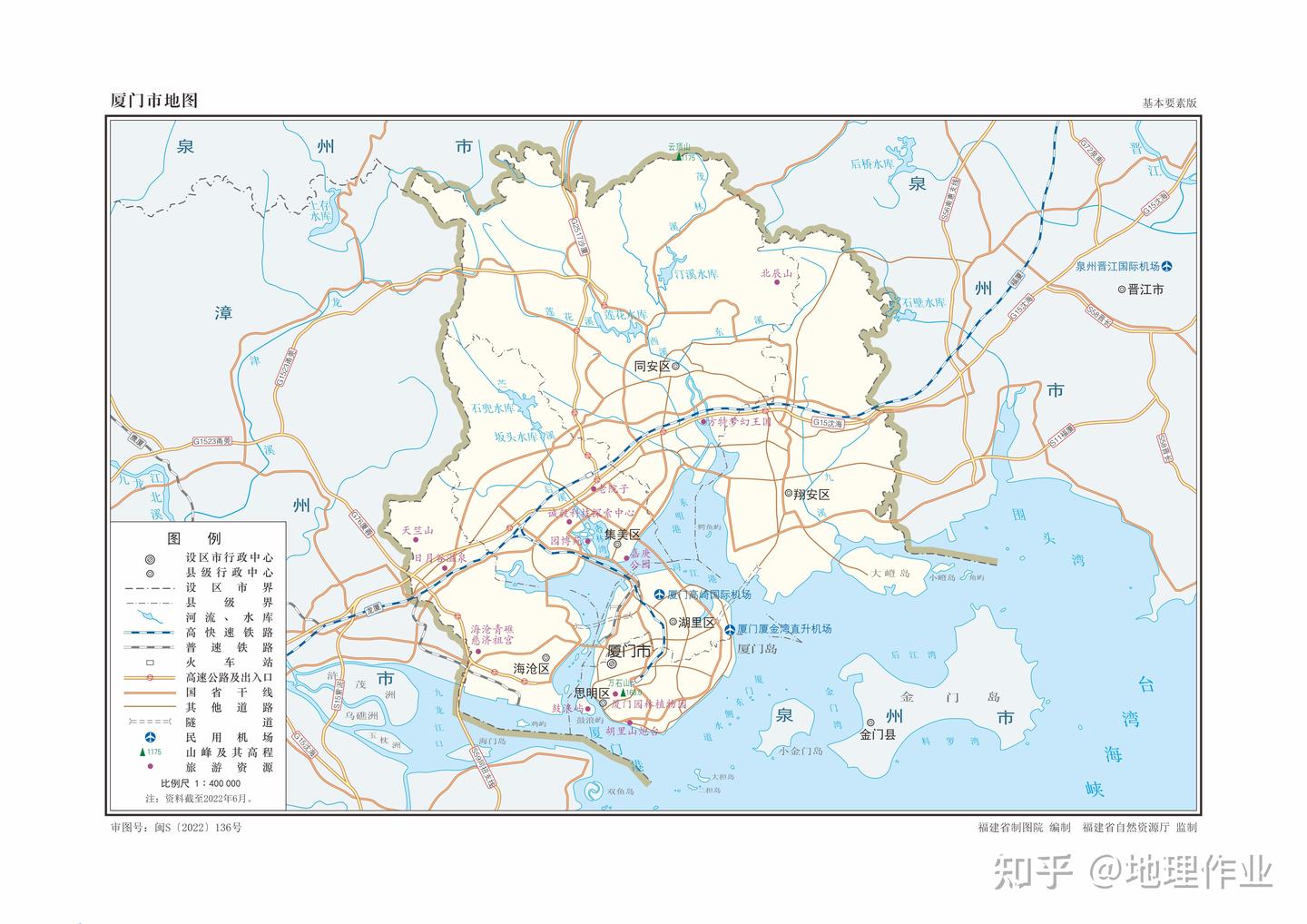 福建省厦门市各区县地图 - 知乎