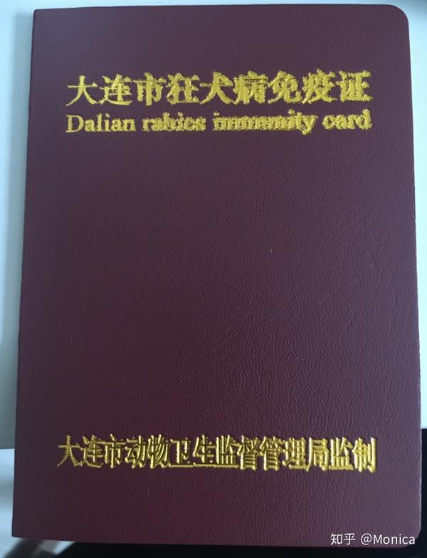 《大连市狂犬病免疫证》:大连的这个证书长这样,有资质的宠物医阅能