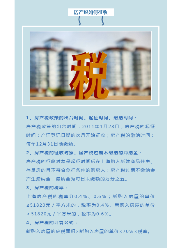 2021房产税年开征标准有哪些