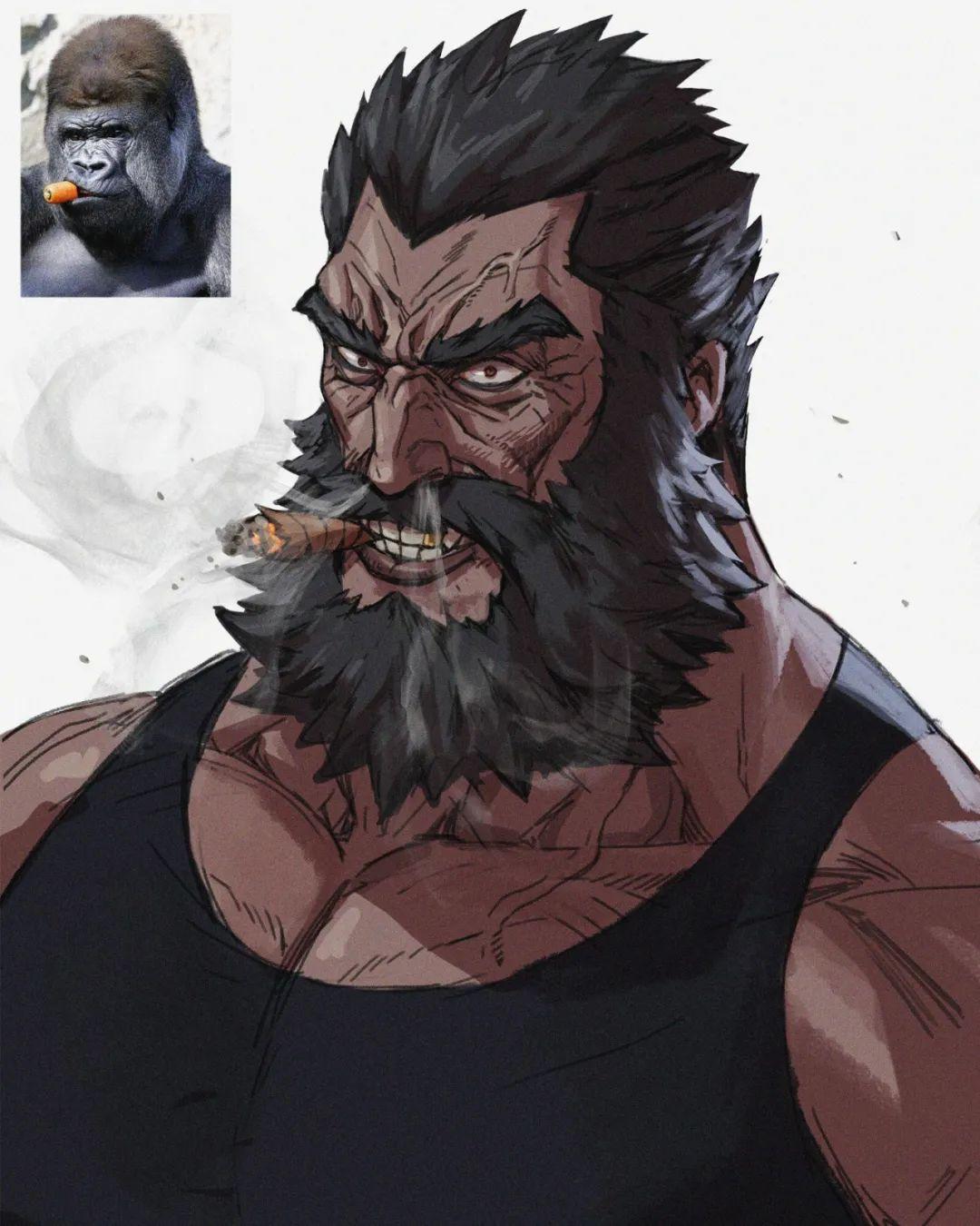 动物画成大反派全员恶人