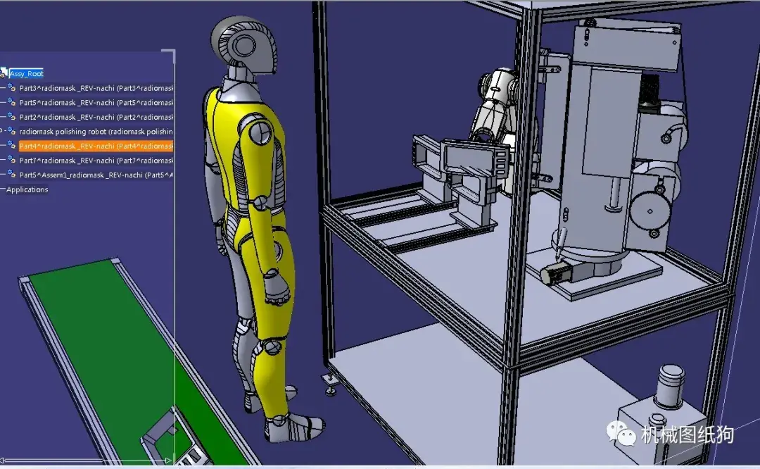 機器人polishingrobot拋光機器人系統3d圖紙step格式