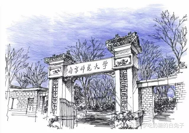 中国大学校门手绘有你的母校吗