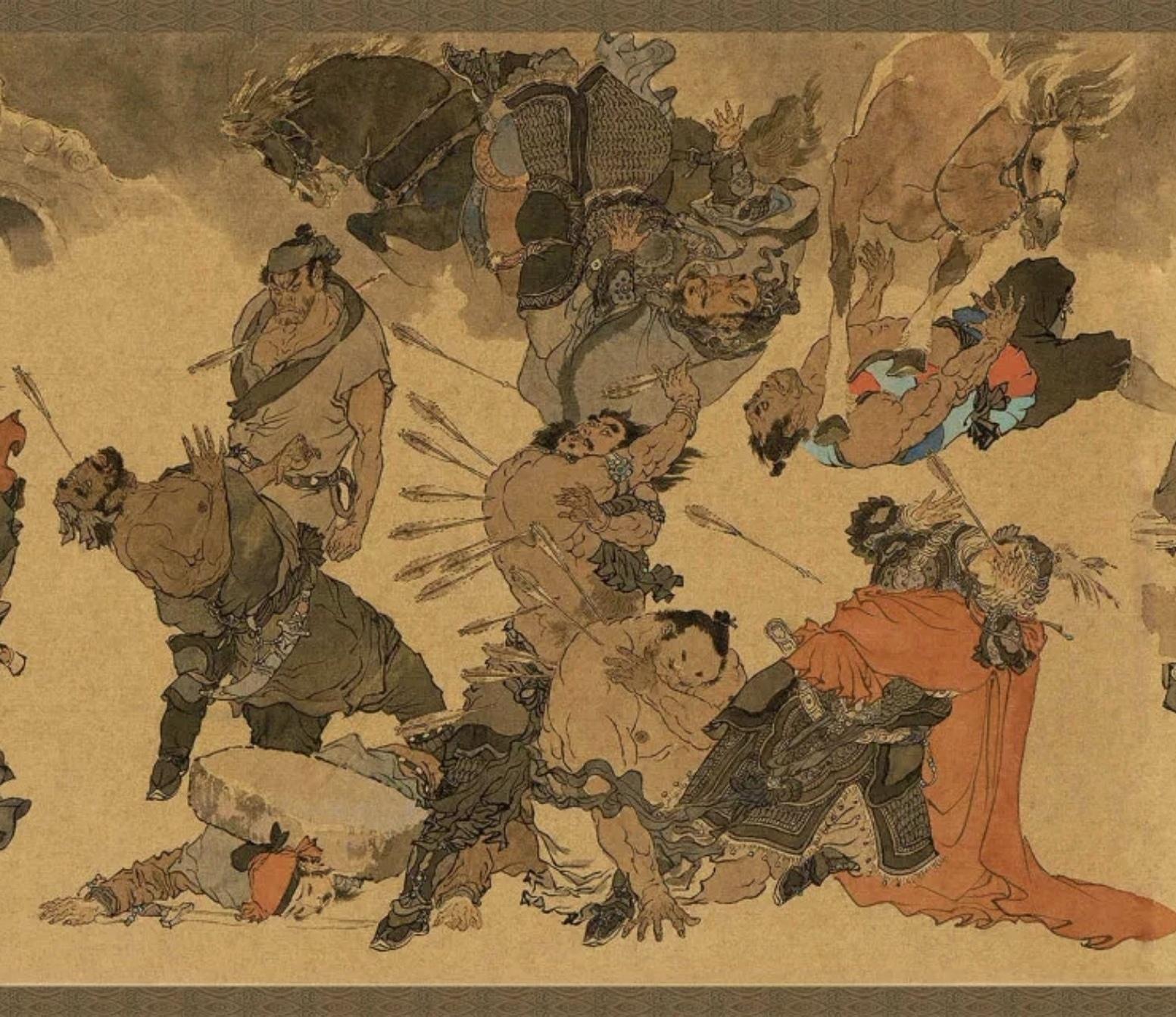 戴敦邦《罡煞归神图》梁山群雄之结局