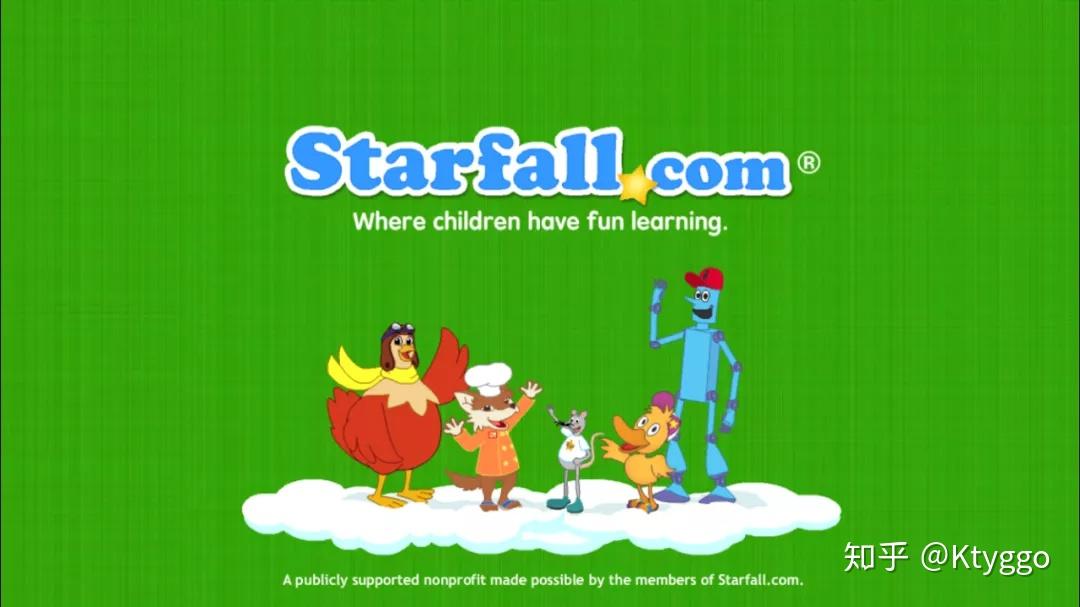 starfall abcs在手机端/平板端的打开界面abcs的呈现方式简单明了