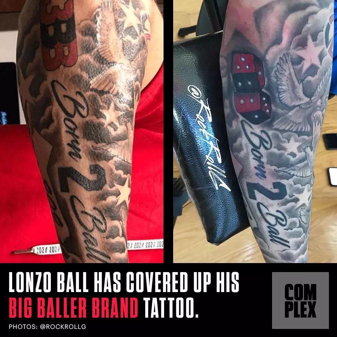 与bbb彻底决裂球哥鲍尔覆盖掉手臂上的品牌纹身