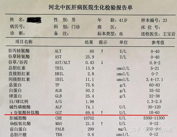 河北中醫肝病醫院蘇國權教你體檢報告中γggt升高究竟怎麼看