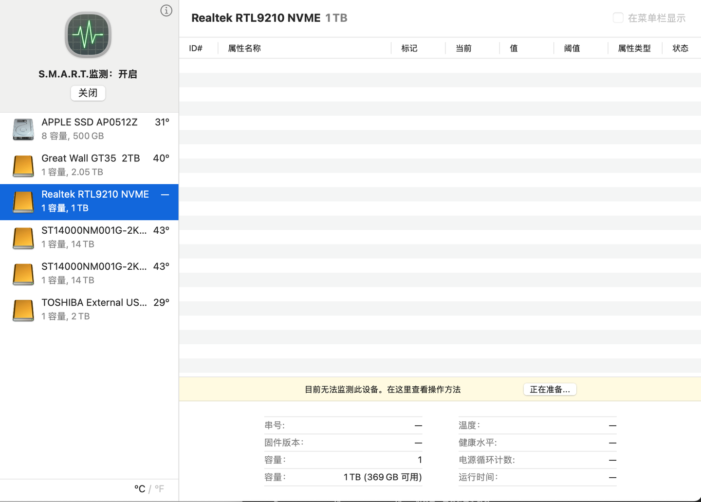 Mac 电脑如何监控部分USB外置磁盘的 SMART 健康信息 - 知乎