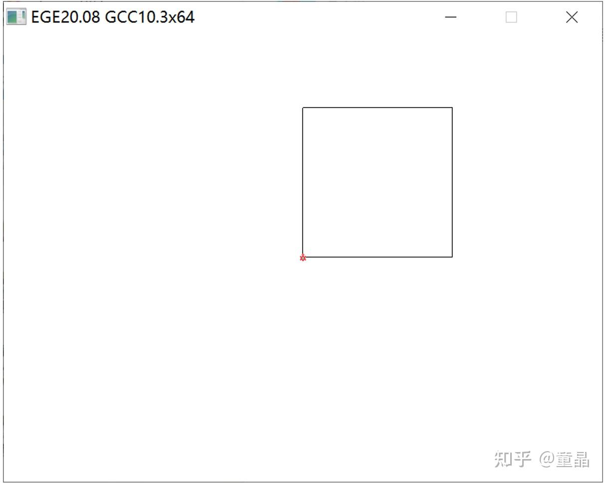 即可以绘制出一个正方形:#include turtle