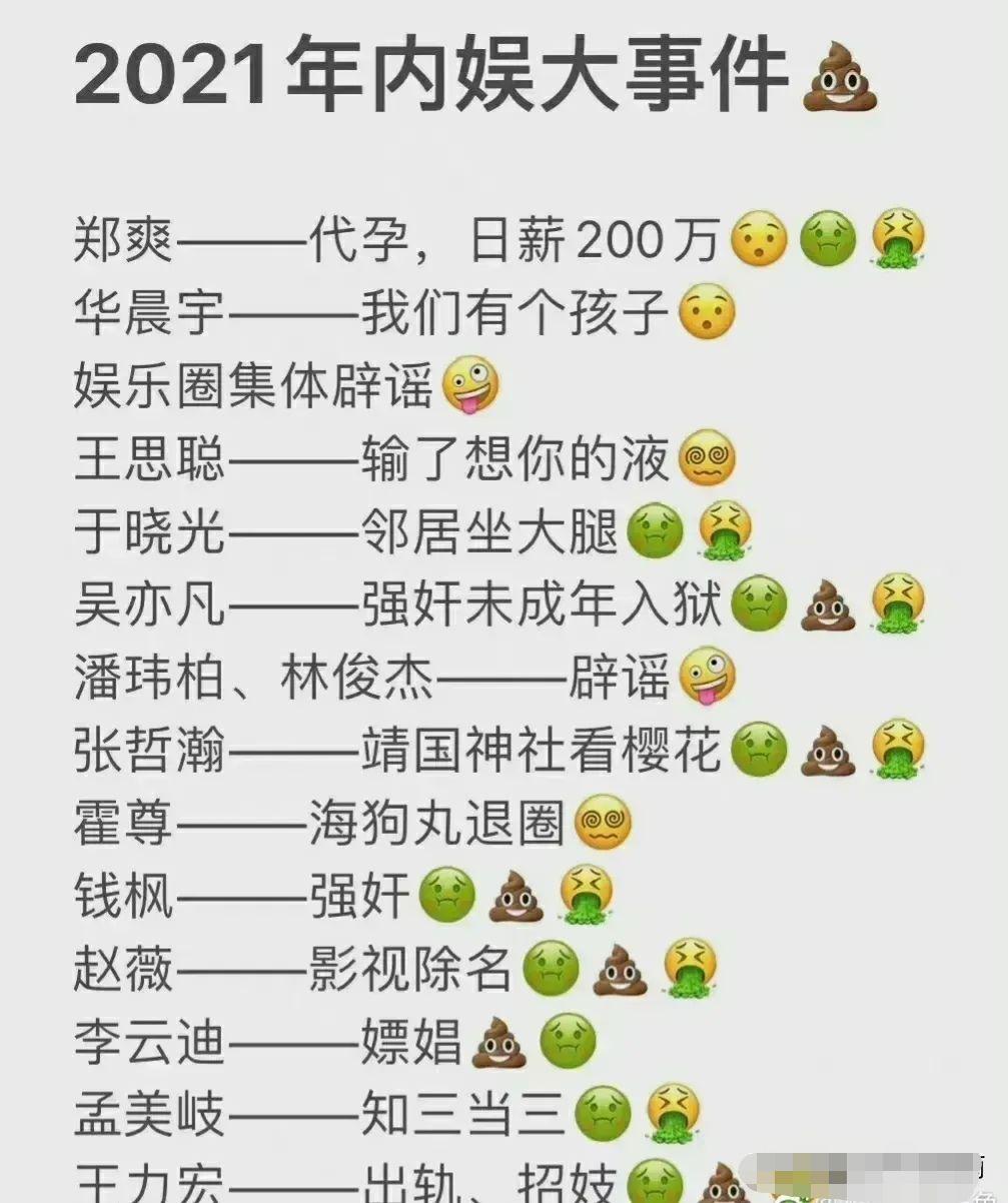 这两年以来塌房的明星有那些