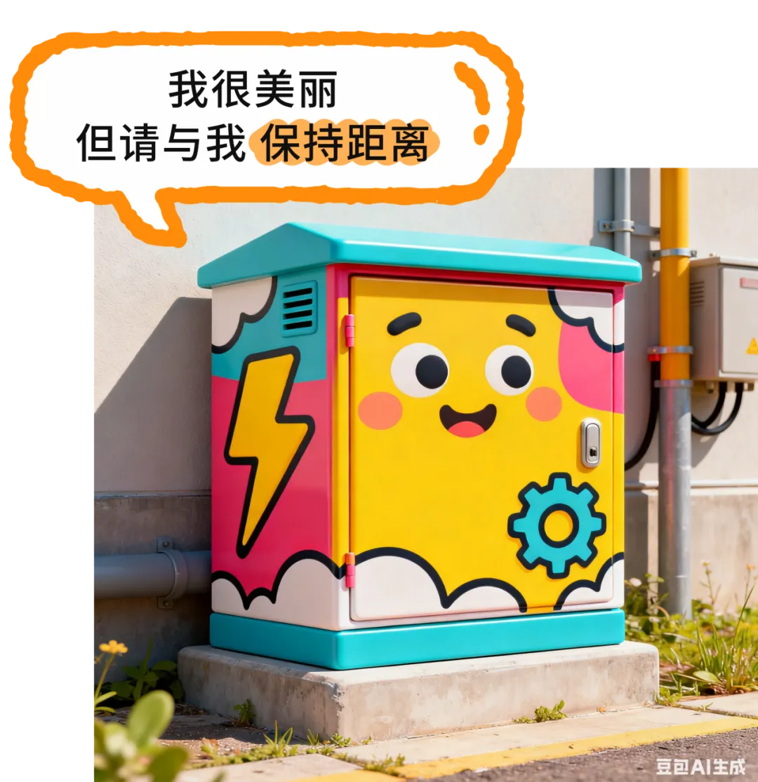 想打卡彩绘变电箱,安全问题先看清