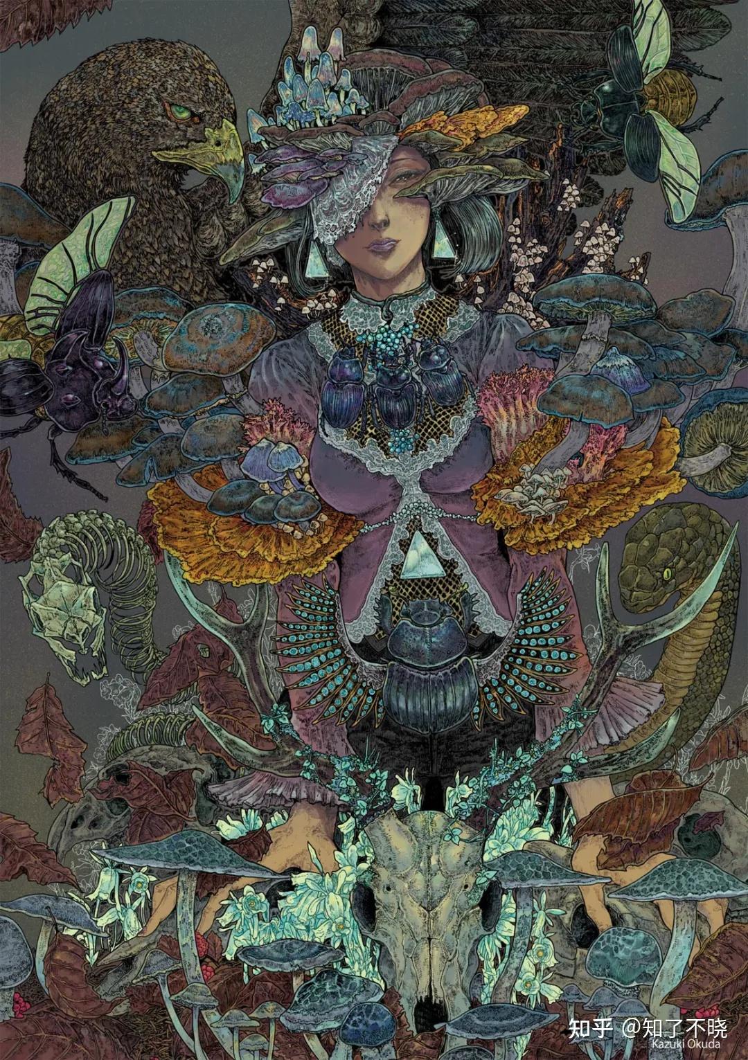 画画太难我想抄但他的插画复杂到你懒得抄