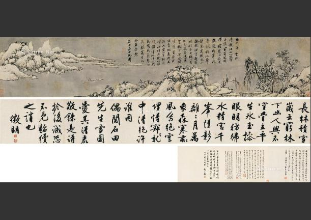 明四家画集 沈周 文征明 唐寅 仇英 1997/1/1 北京語版 明代