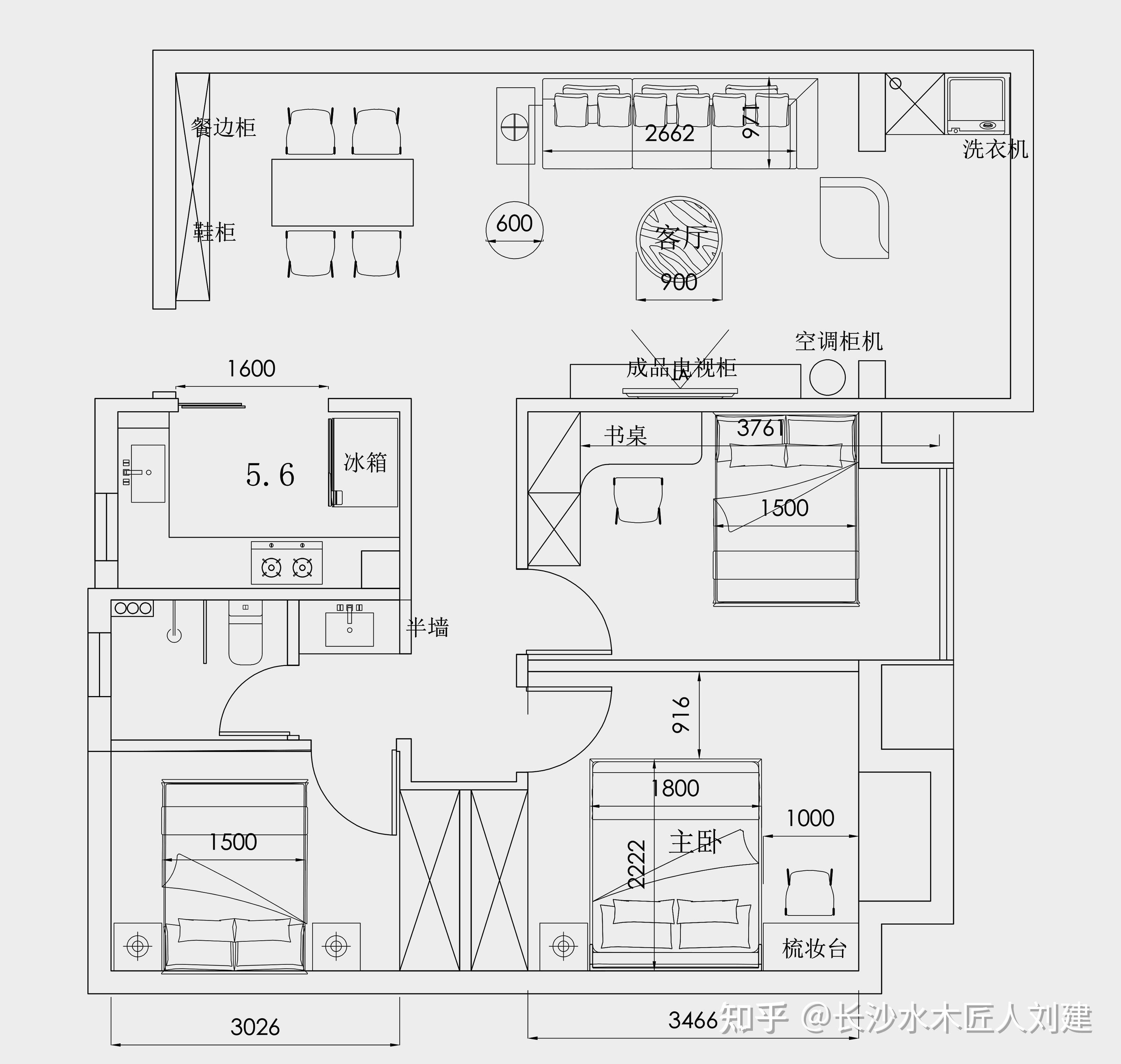 8万,包含瓷砖房门灯具洁具柜子!附:主材清单 装修全程