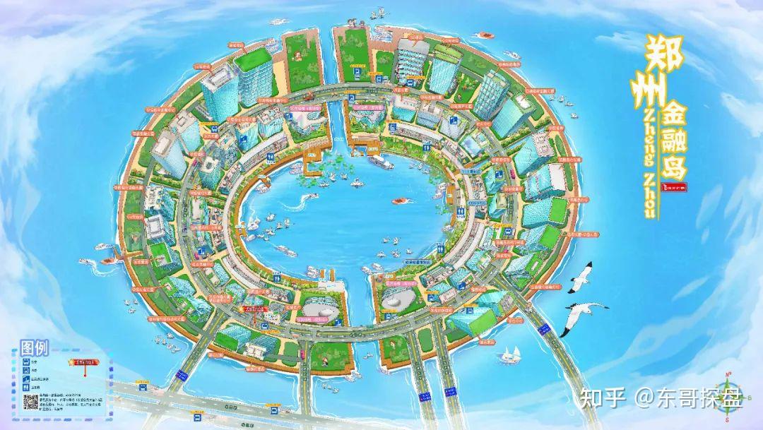 郑州金融岛地图图片