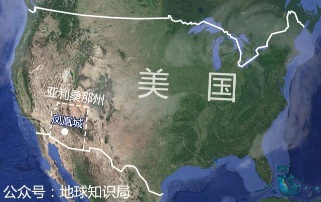 从凤凰城沿着10号公路向东南方向去,两三个小时的车程就能到达