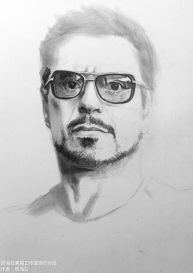 漫威迷们今天素描画一张钢铁侠详细步骤稿