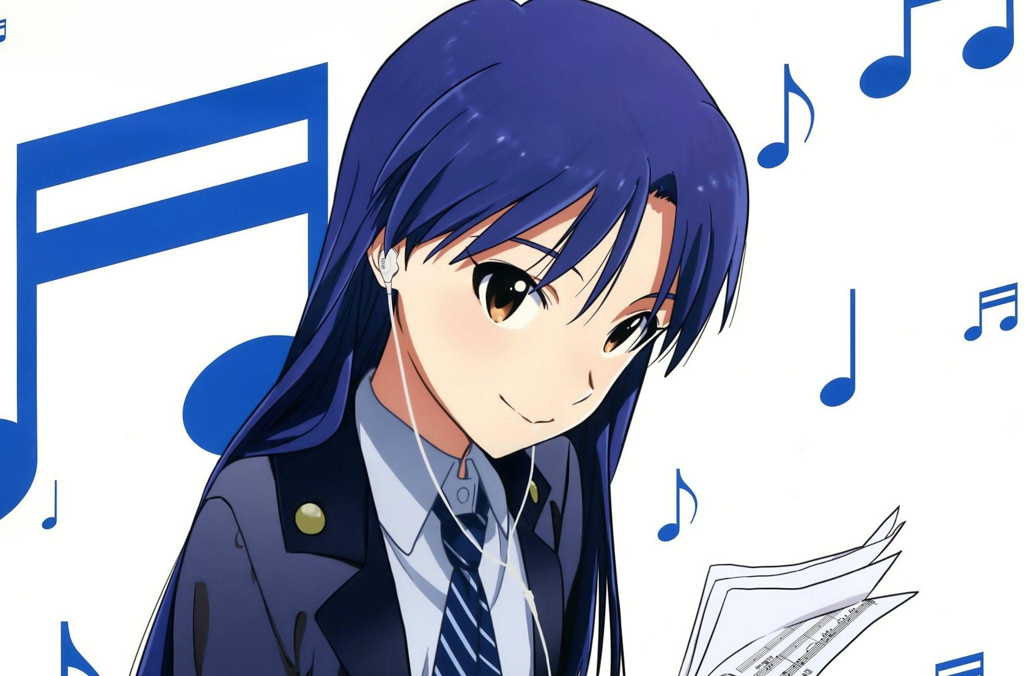 有哪些好看的二次元蓝发女生?